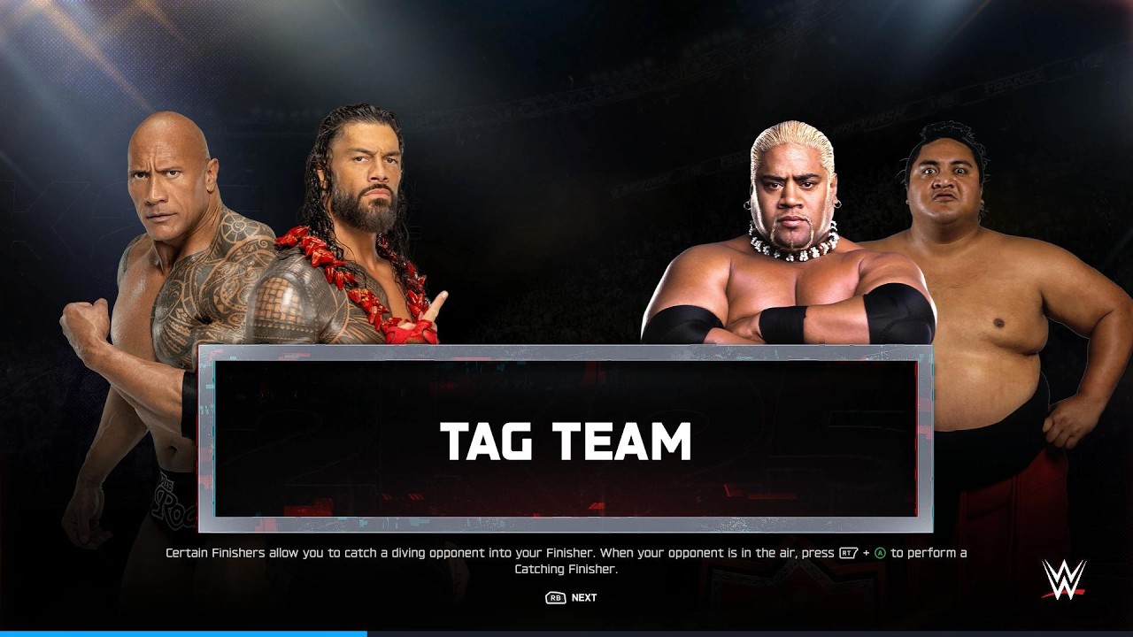FULL MATCH : Roman Reigns & Rock Vs Yokozuna & Rikishi | Bloodline tag team tournament