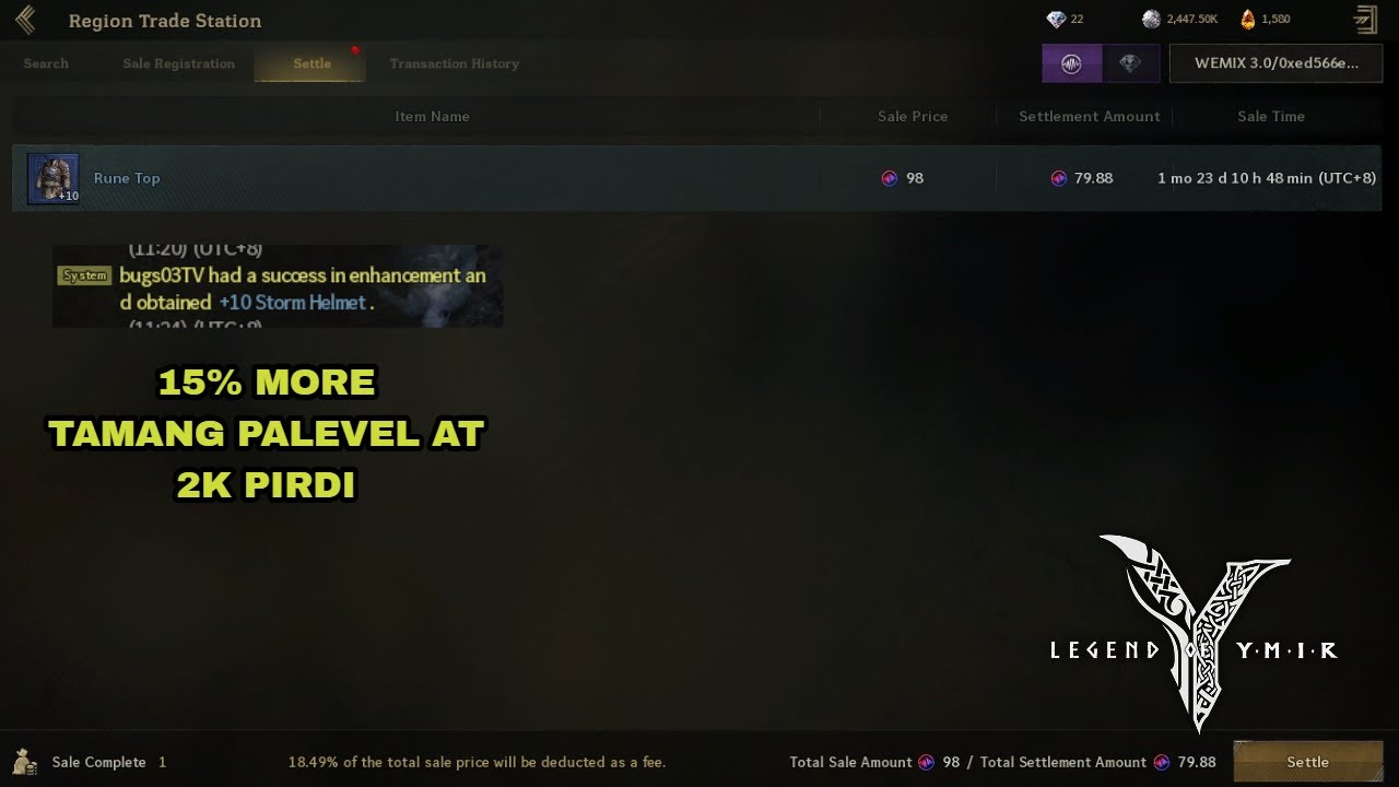 Legend Of Ymir - 15% pa lets G Swerte Today