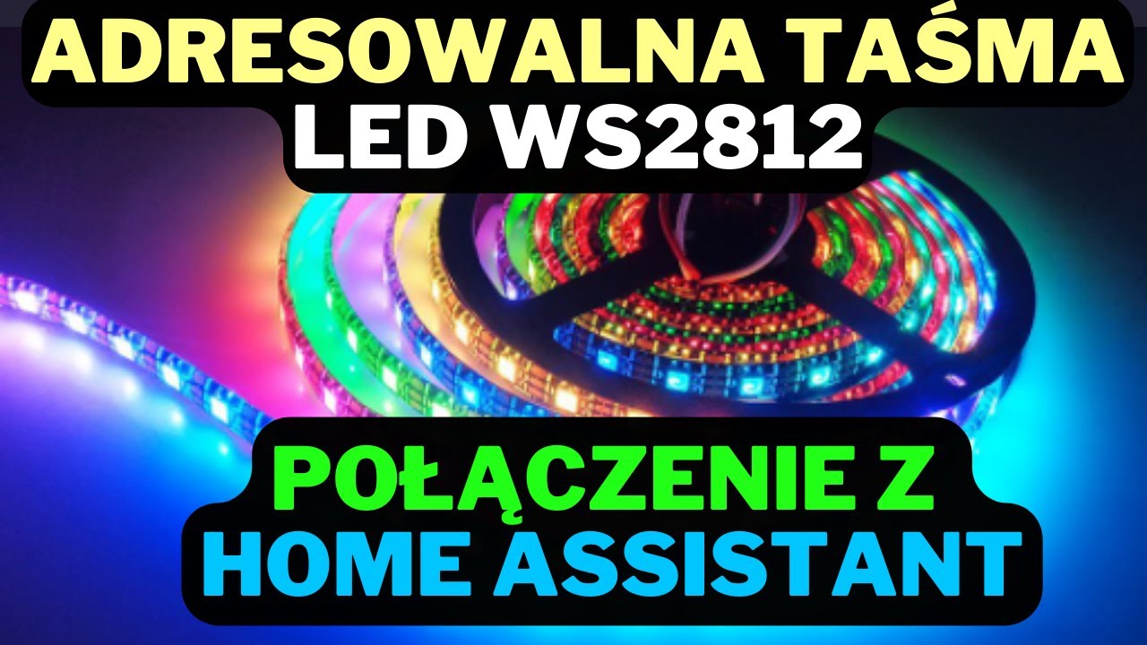 Jak Podłączyć i Uruchomić Taśmę LED Adresowalną Ws2812 (Home Assistant ) 2022