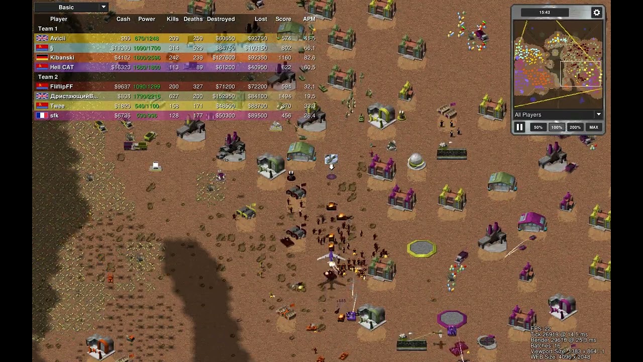 RedAlert 1000 kills and 500 lost