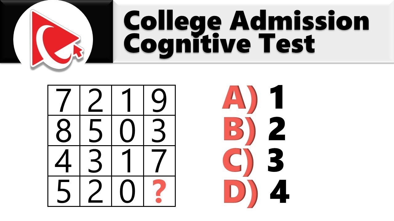 How to Pass COLLEGE ADMISSION TEST - Questions and Answers with Solutions