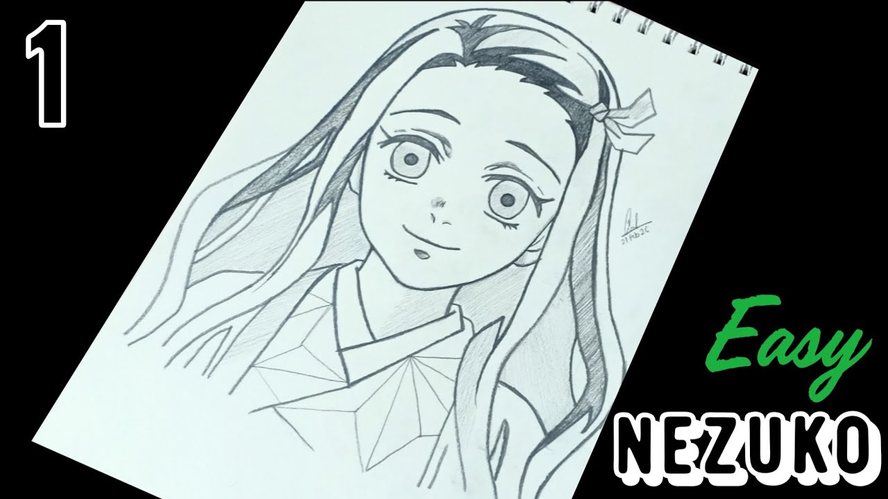 EASY Way to Draw Kamado Nezuko 💖✍️ | Tutorial | For BEGINNERS | Step-by-step Guide | @Animito_Byoga 
