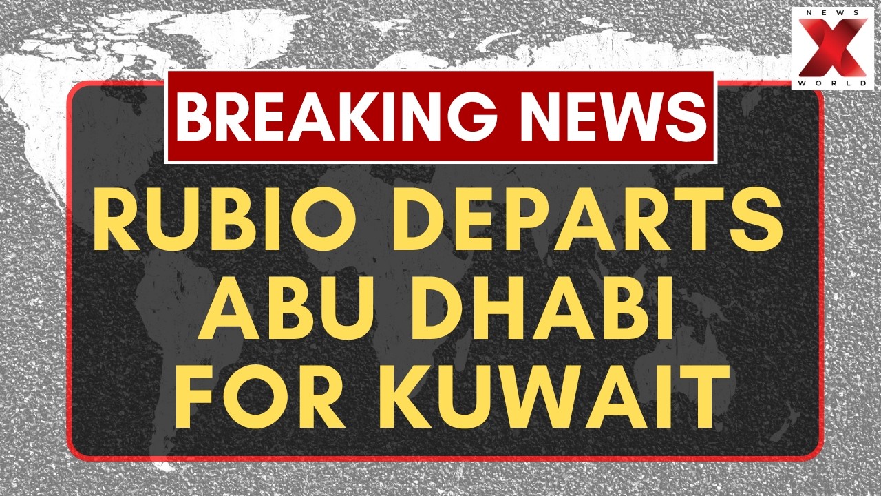 Marco Rubio Departs Abu Dhabi For Key Diplomatic Visit To Kuwait | NewsX World