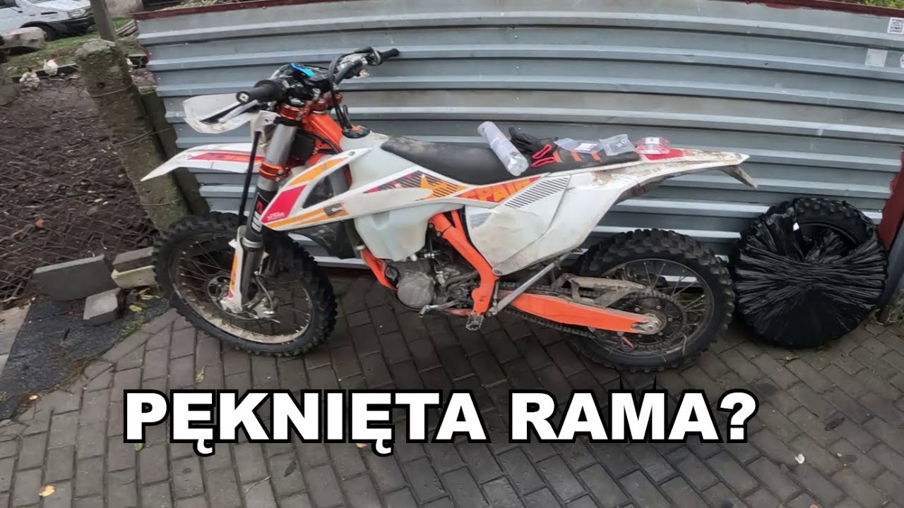 Nowy KTM z pękniętymi mocowaniami silnika | Przegląd i naprawy w ostatniej chwili