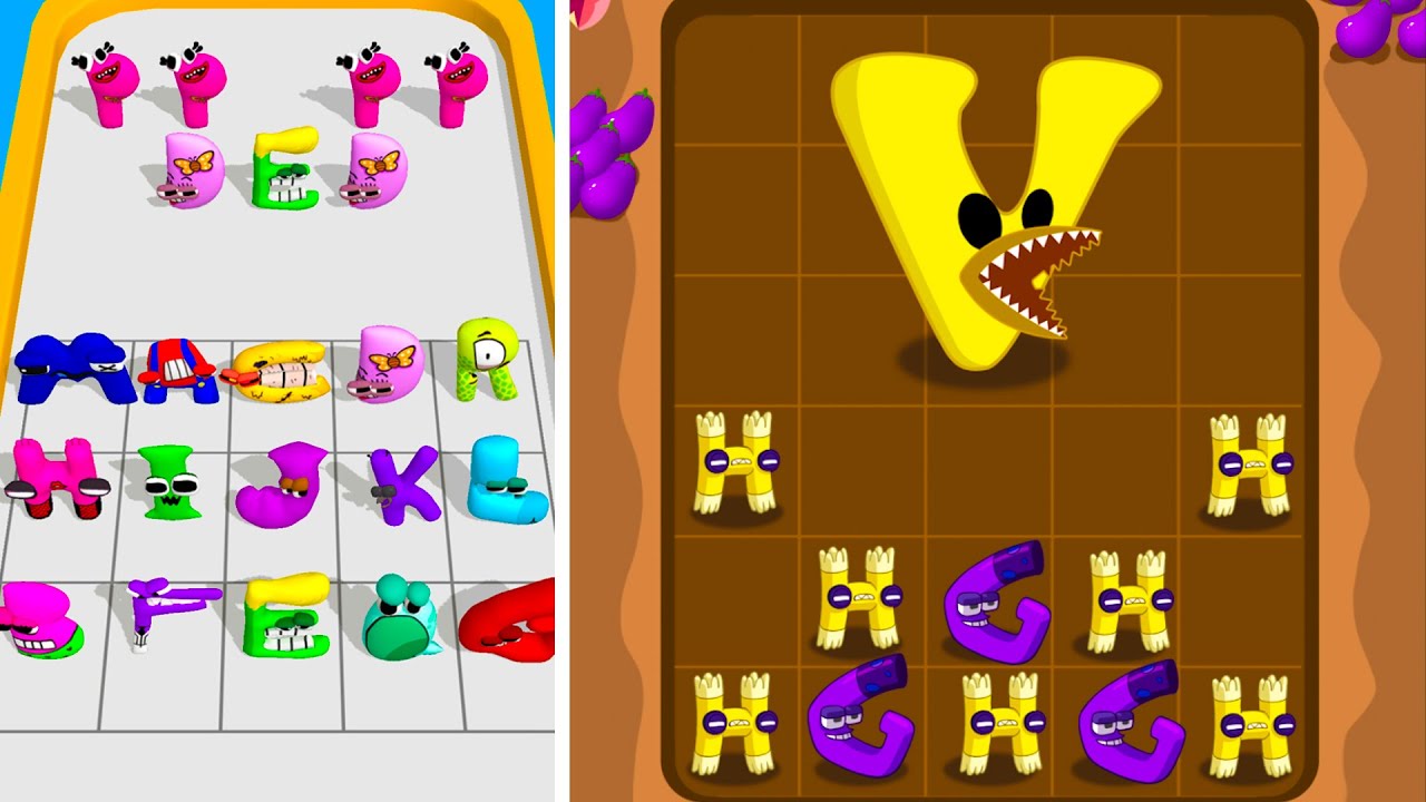 Merge Master: Alphabet Combine vs Merge Alphabet Lore 100 Door - 1⭐ Merge Battles