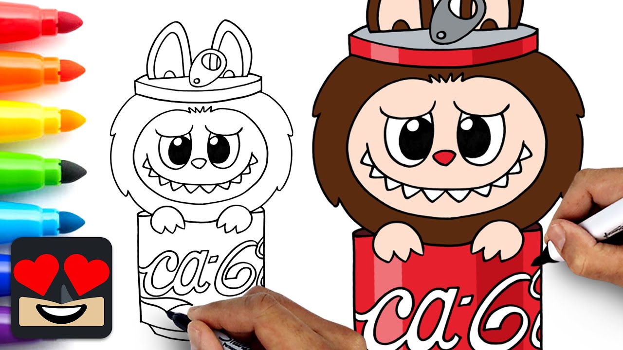 How To Draw Coca-Cola Labubu