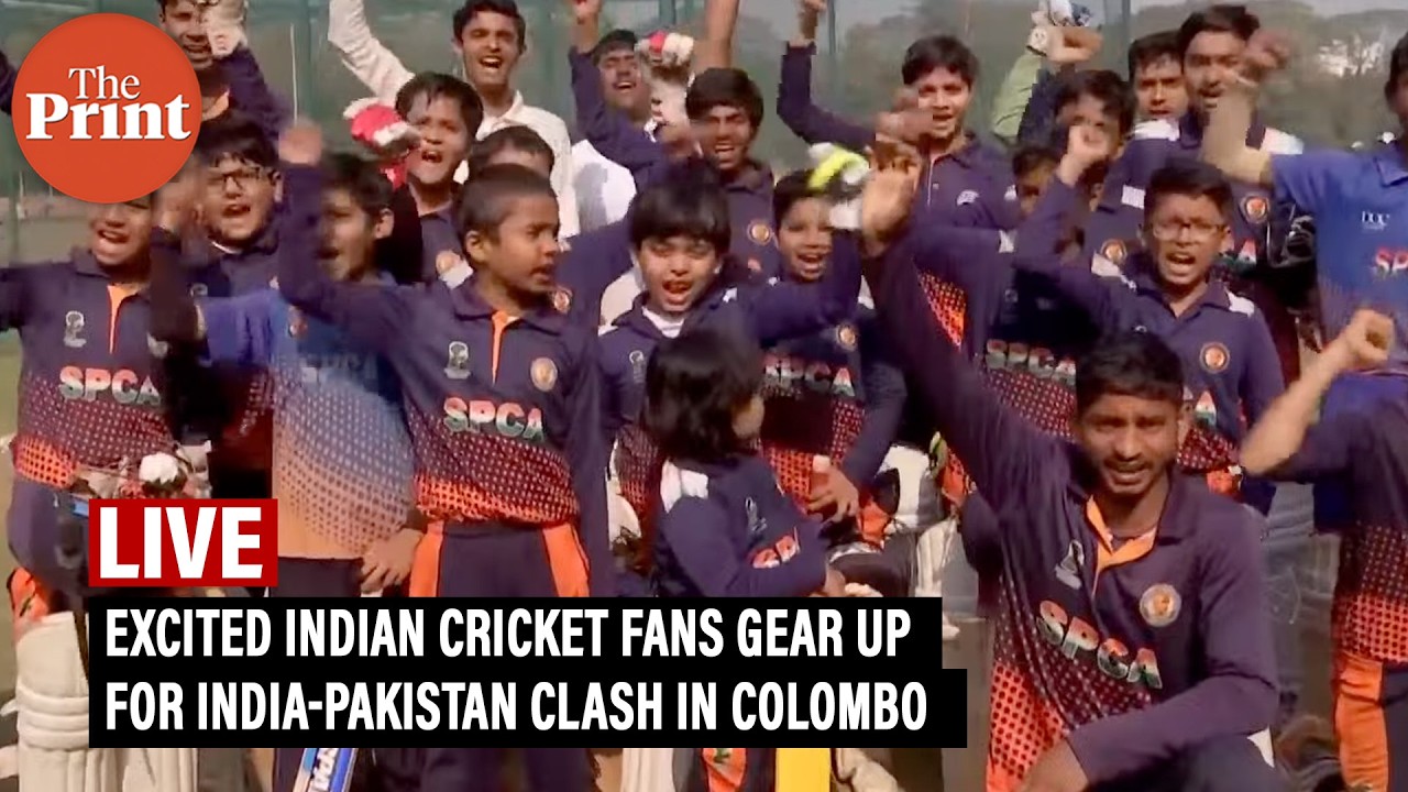 LIVE:  Excited Indian Cricket Fans Gear Up for India-Pakistan clash in Colombo
