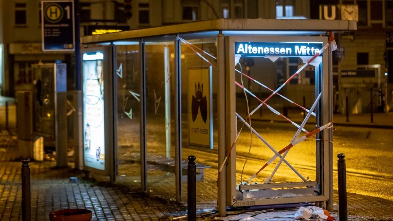 Silvester-Randale in Essen
