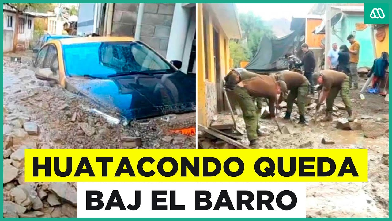 Aluvión en Huatacondo: Casas y autos quedaron bajo el barro en el norte de Chile