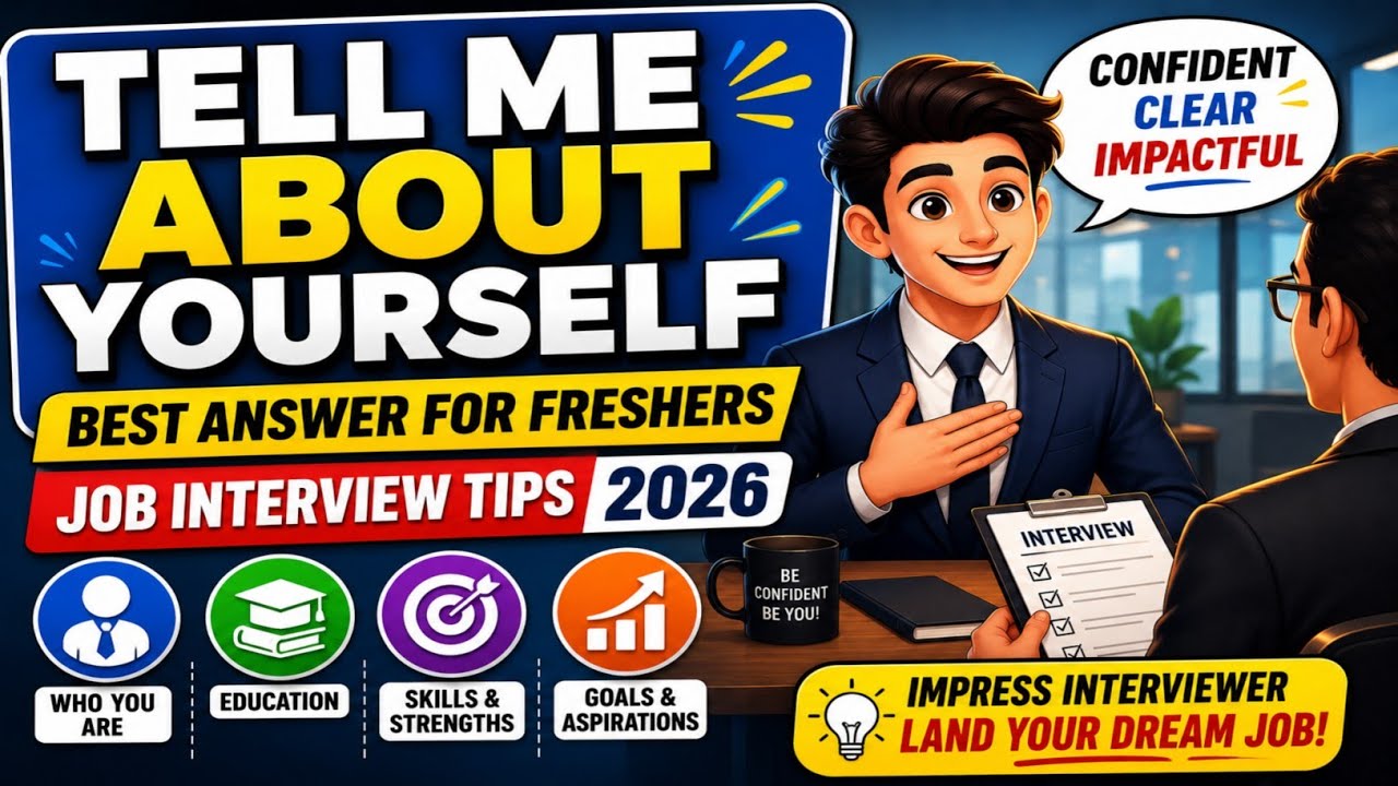 Tell Me About Yourself &ndash; Best Answer for Freshers (Job Interview Tips 2026)