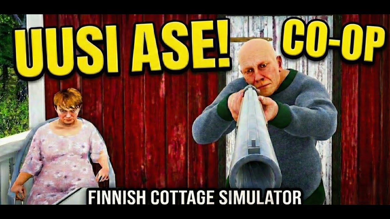 Leikkasin Mummon Nurmikon ja SAIN KIVÄÄRIN?! - Finnish Cottage Simulator CO-OP