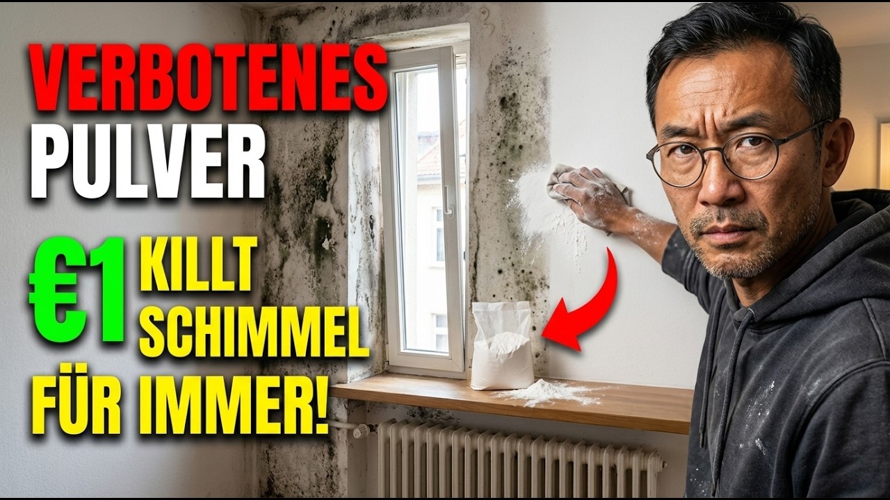 €1-Pulver KILLT Schimmel FÜR IMMER. Kein Maler. Kein Handwerker. VERMIETER BEGRABEN ES