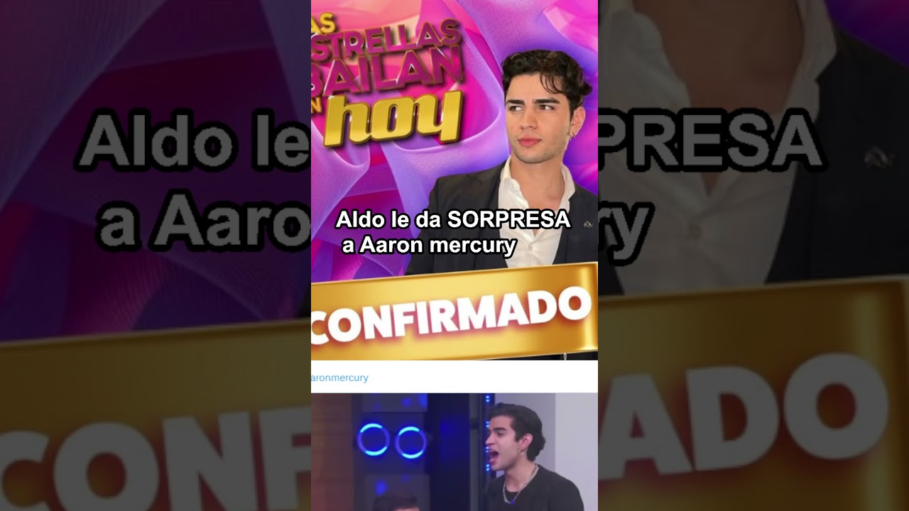VEAN! Aldo de Nigris LE DA SORPRESA a Aaron Mercury las estrellas bailan en hoy 