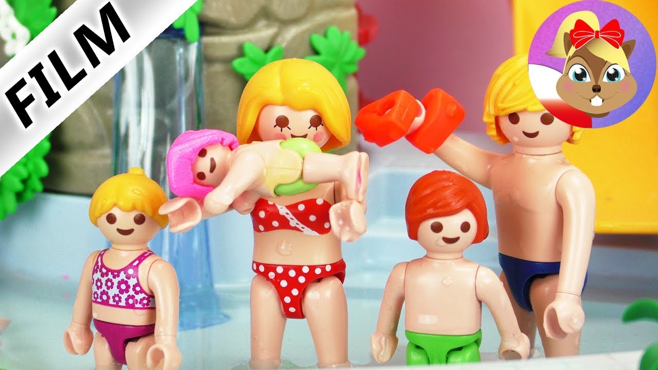Playmobil Film polski | EMMA uczy się pływać | Rodzina Wróblewskich w parku wodnym