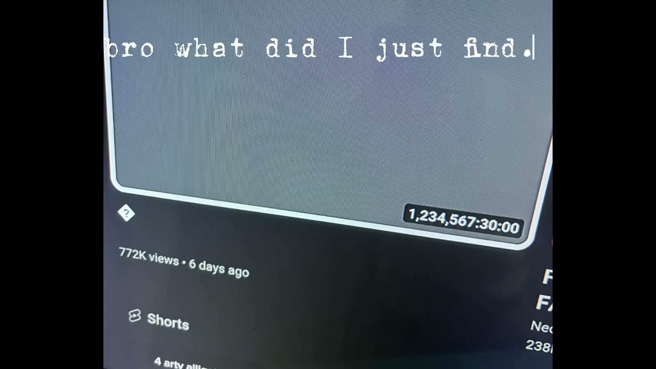 Weird video I found on youtube
