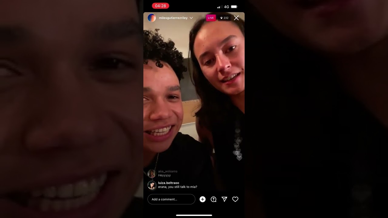 Miles, Sarah & Erana insta live