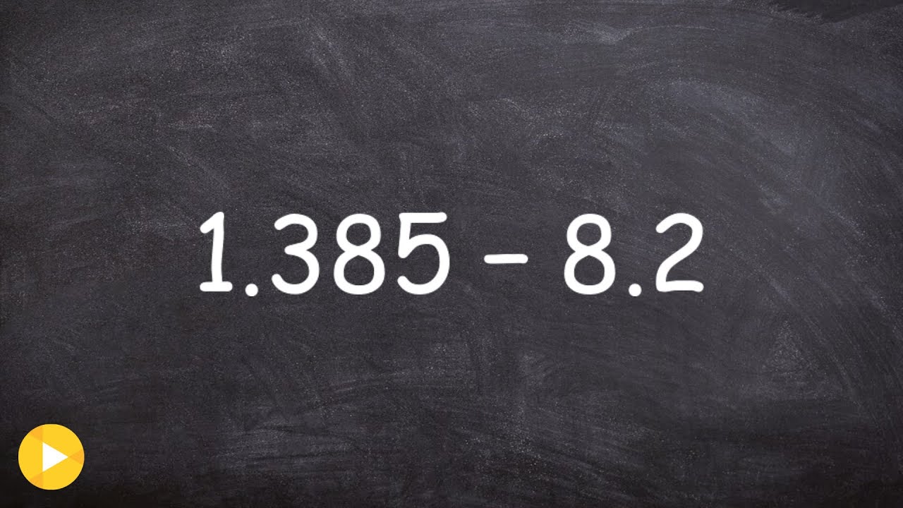 Learn how to subtract a larger decimal from a smaller decimal