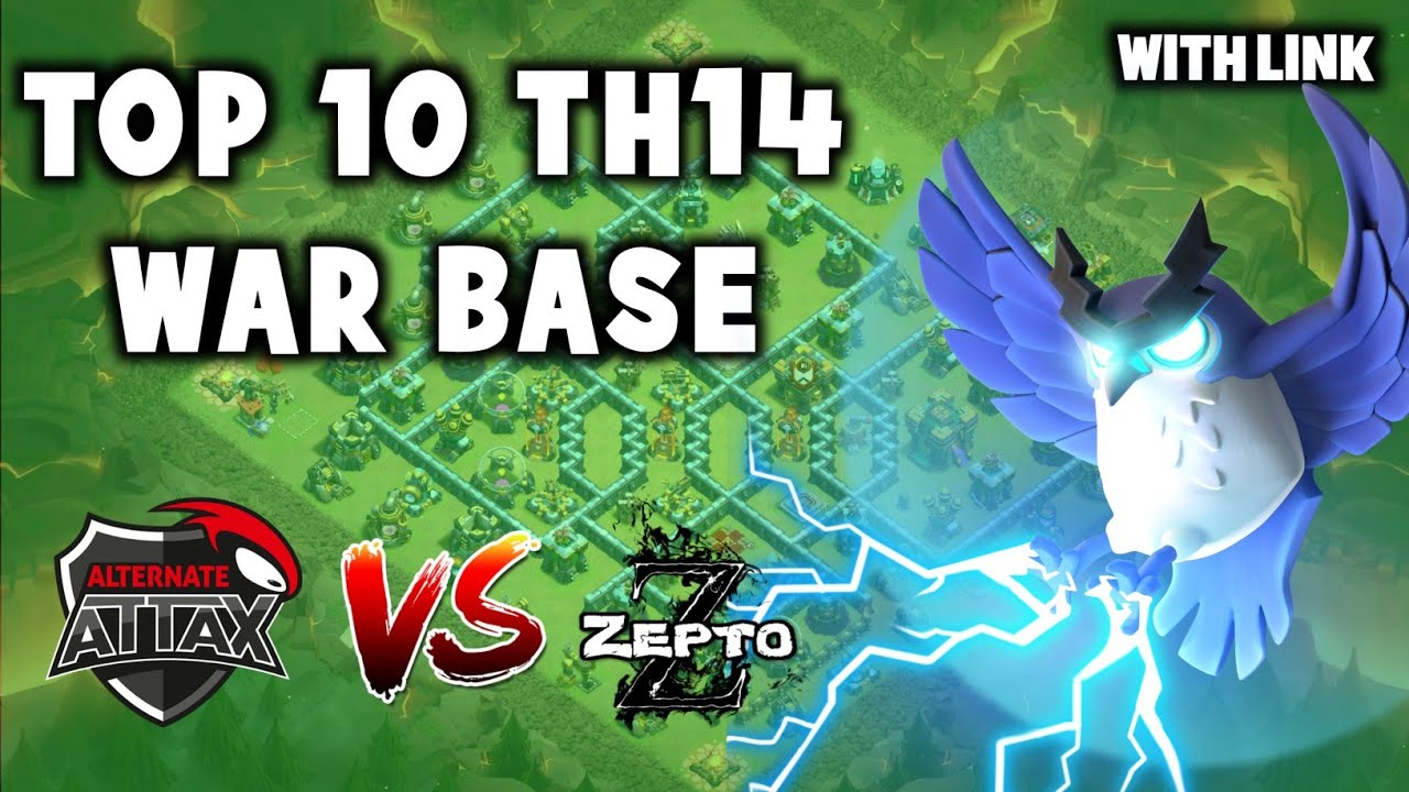 Top 10 Th14 War Base with Link| ATN ATTAX vs Zepto & J'Off vs Dark Unicorns Base | ESL Meisterschaft