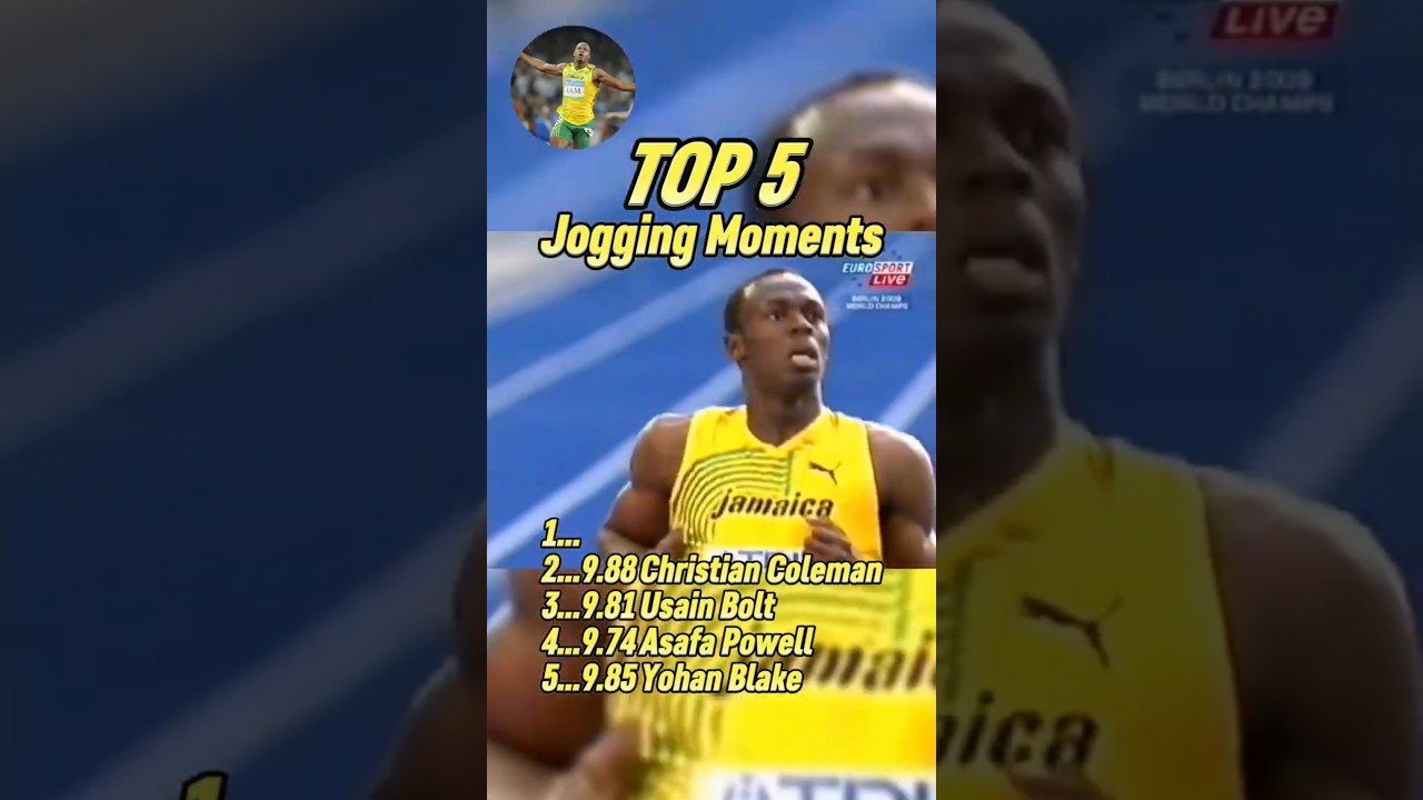 Top 5 Fastest Jogging Moments in Sprinting History!