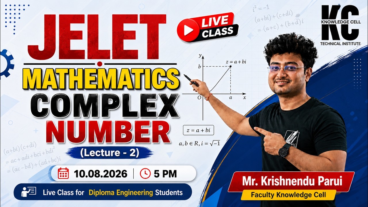 JELET 2027 | MATHEMATICS | Complex Number | Complete Concept | Diploma Engineering Students | Lec -2