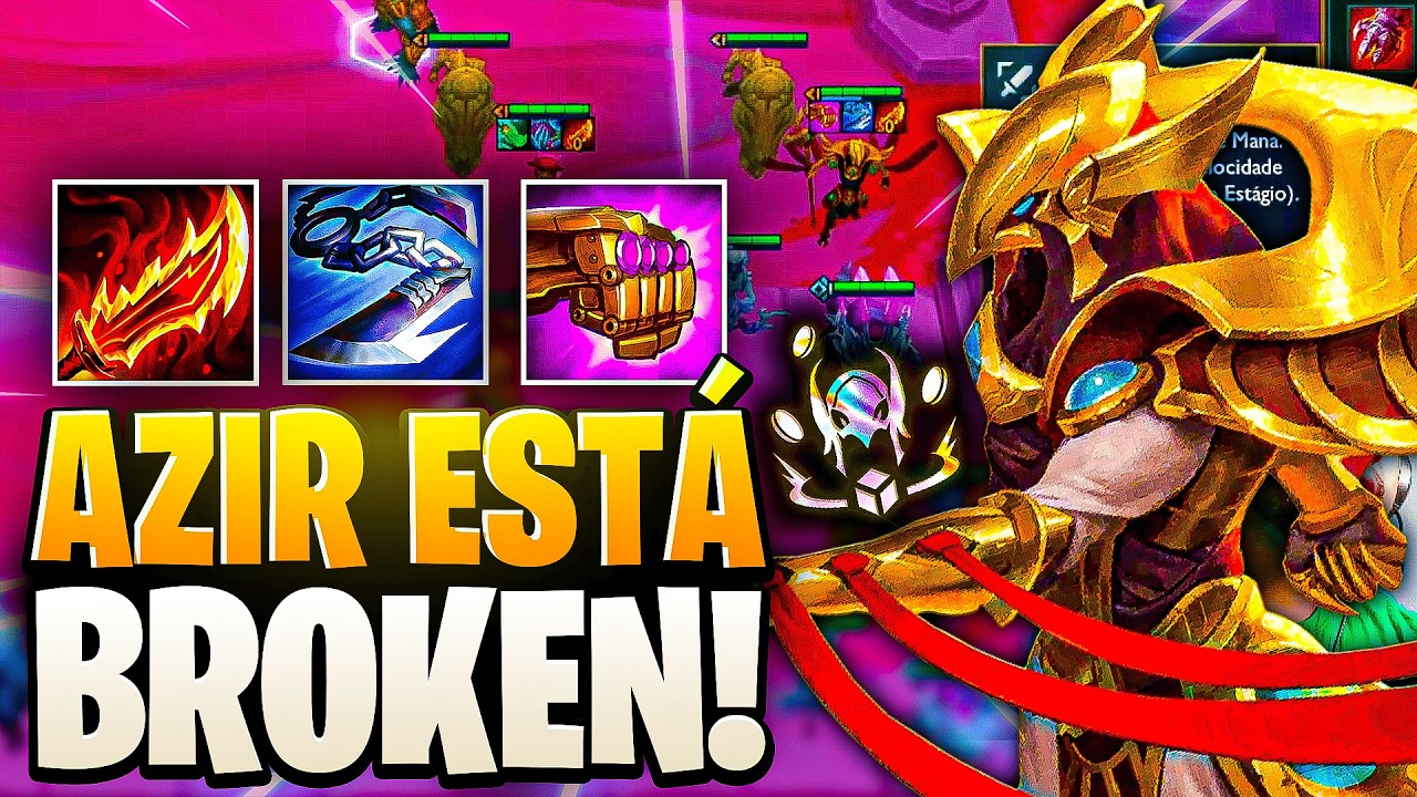 A COMP MAIS FORTE DO SET 16?  AZIR CARRY!  👑 Teamfight Tactics