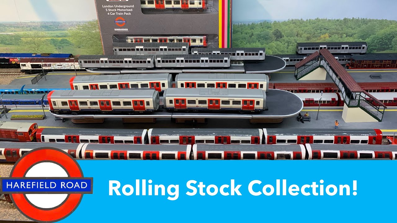 My HUGE London transport model collection!! Tube trains at Harefield Model Railway