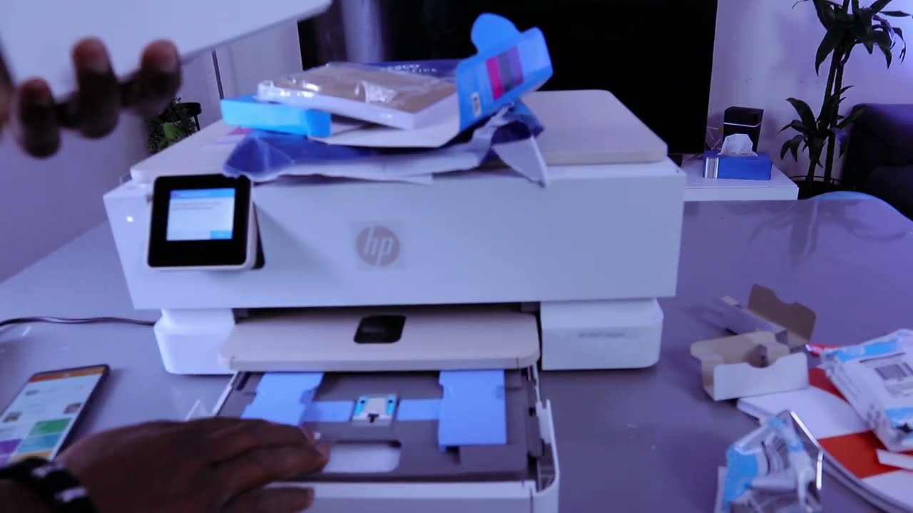 Обзор многофункционального принтера HP Envy Inspire 7220e | Установка чернил, загрузка бумаги и настройка выравнивания