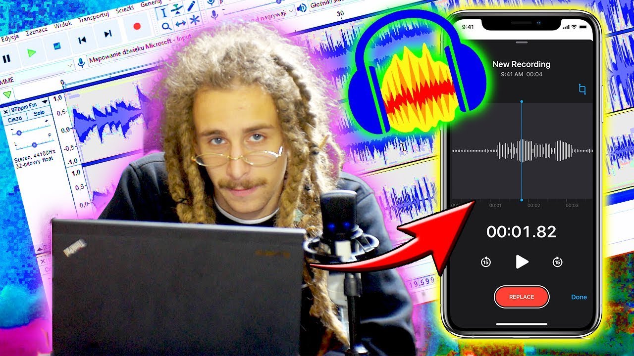 RAP NA DYKTAFONIE + MIX W AUDACITY | PROFESOR RAPU