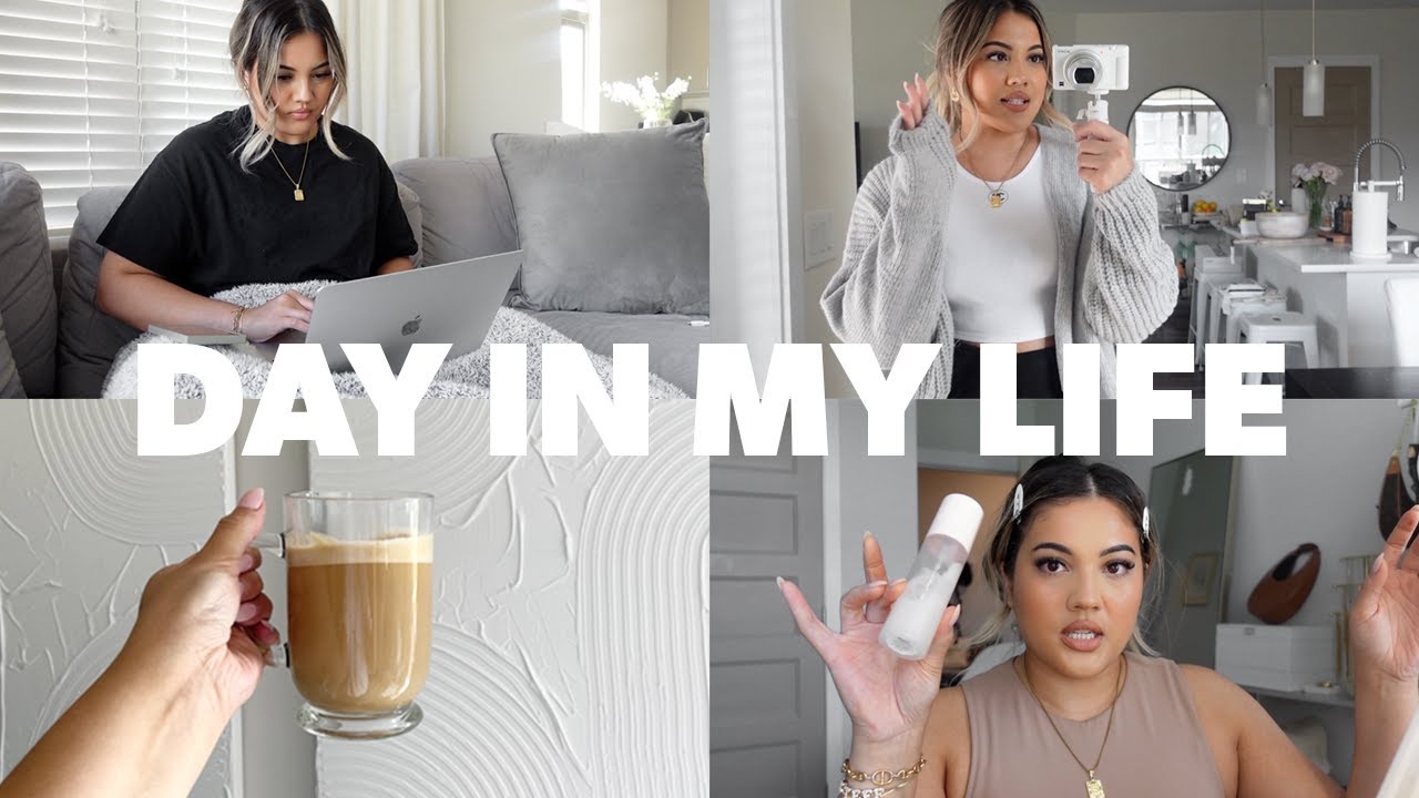 *realistic* WORK FROM HOME ROUTINE + GRWM + SHOP WITH ME | Day In My Life Vlog