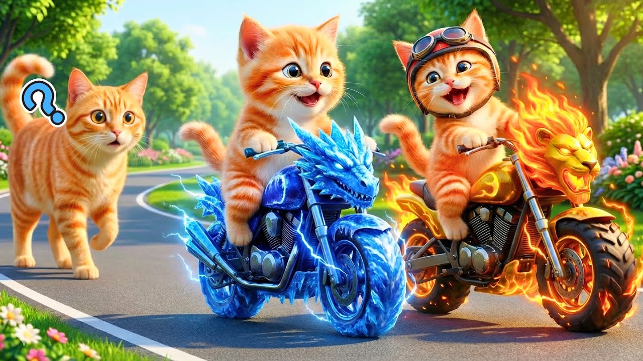 Mama Cat Trims Fur on the Farm and Makes Tiger Hat For Kittens At Home🐾🎩🐯