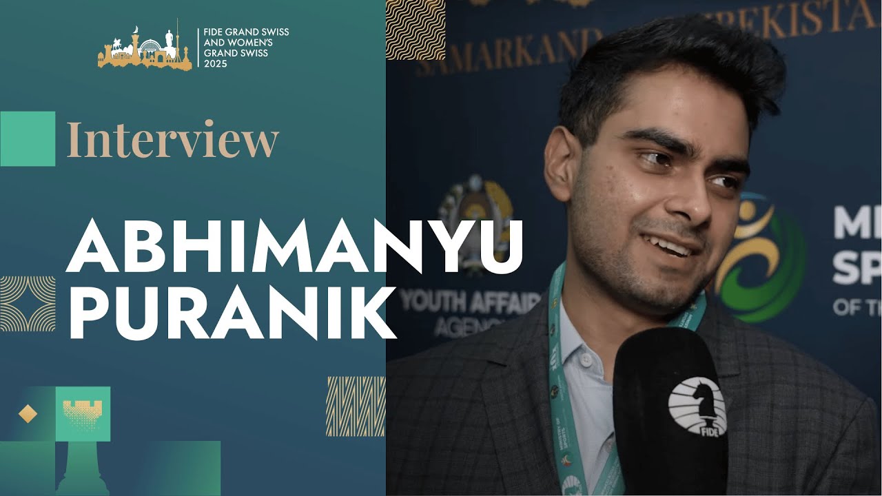Interview with Abhimanyu Puranik 🇮🇳 | Round 2 | FIDE Grand Swiss 2025