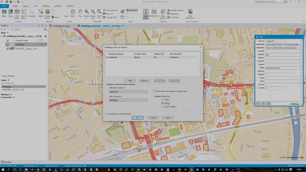 MapInfo  - All about Hotlink in 2 minutes