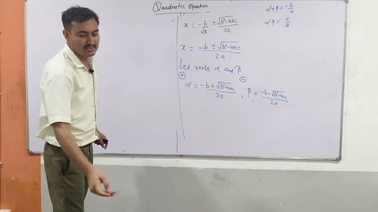 Quadratic equation 
