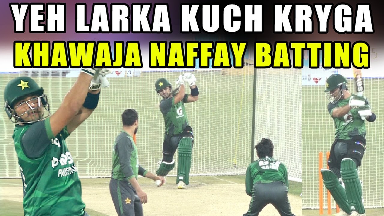 The Star Boy Khawaja Naffay net practice before 1st t20 against australia