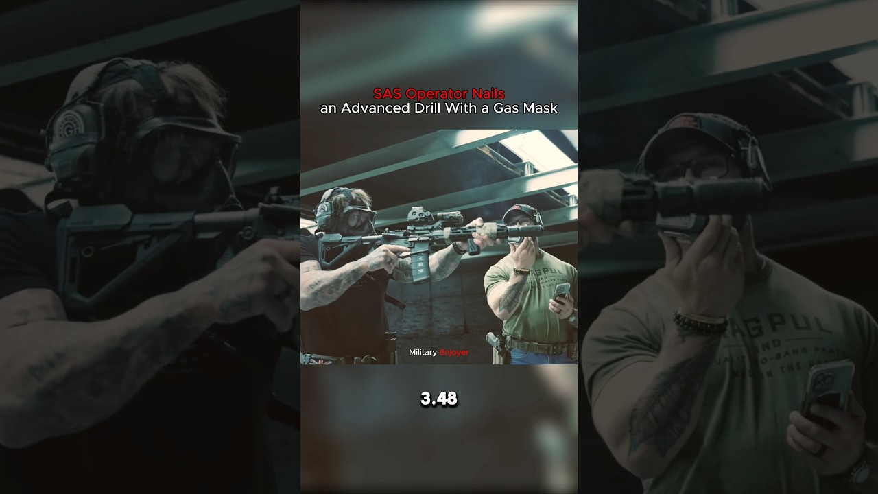 SAS Operator Nails an Advanced Drill With a Gas Mask