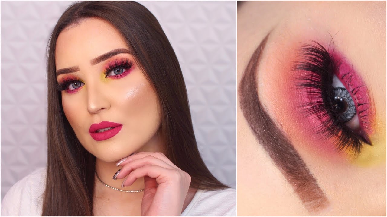 MAQUIAGEM COLORIDA FÁCIL, USANDO BARATINHOS