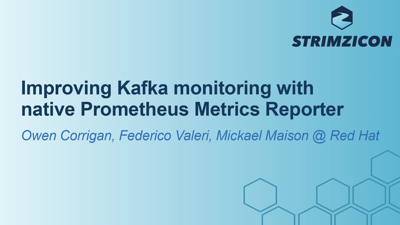 Improving Kafka monitoring with native Prometheus Metrics Reporter