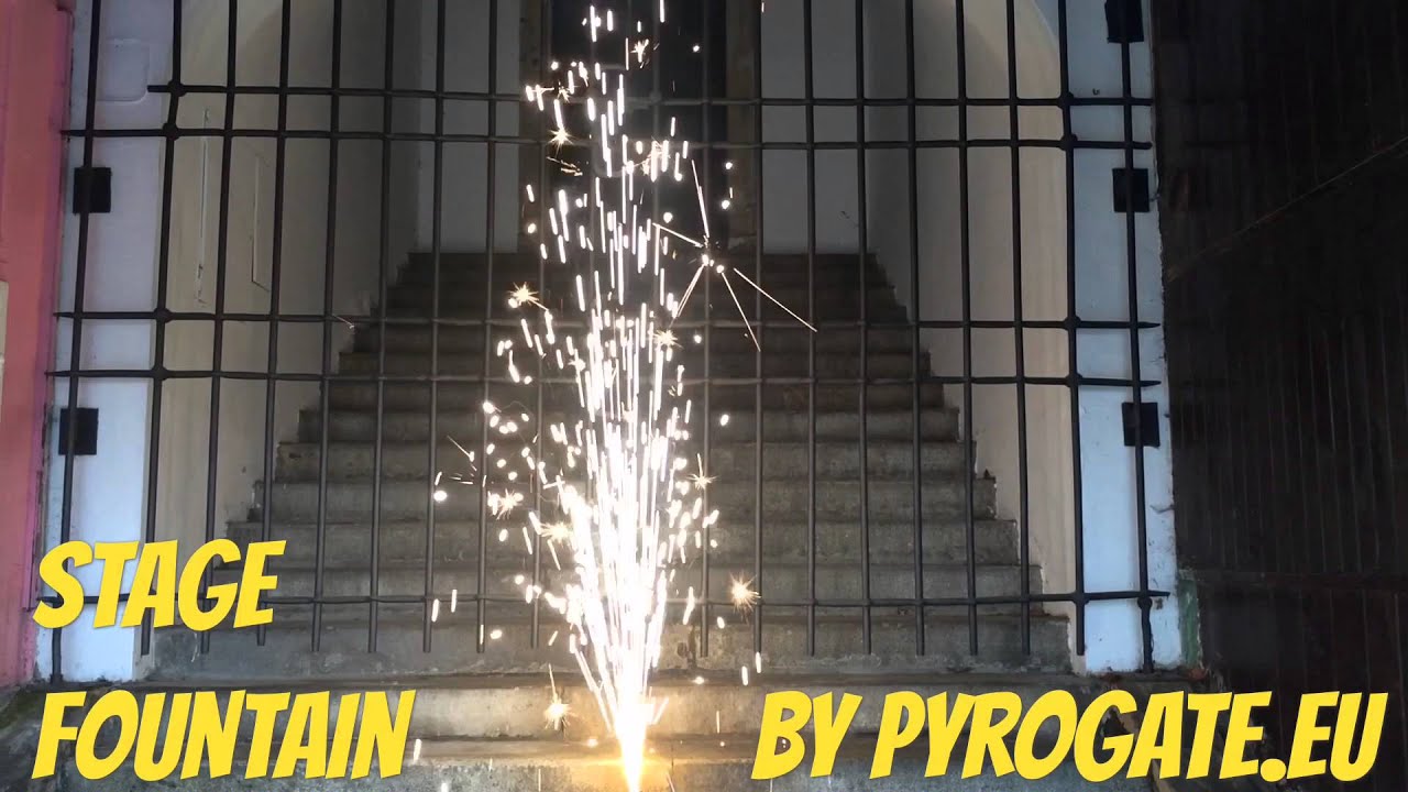 Indoor stage fountain by PyroGate.EU