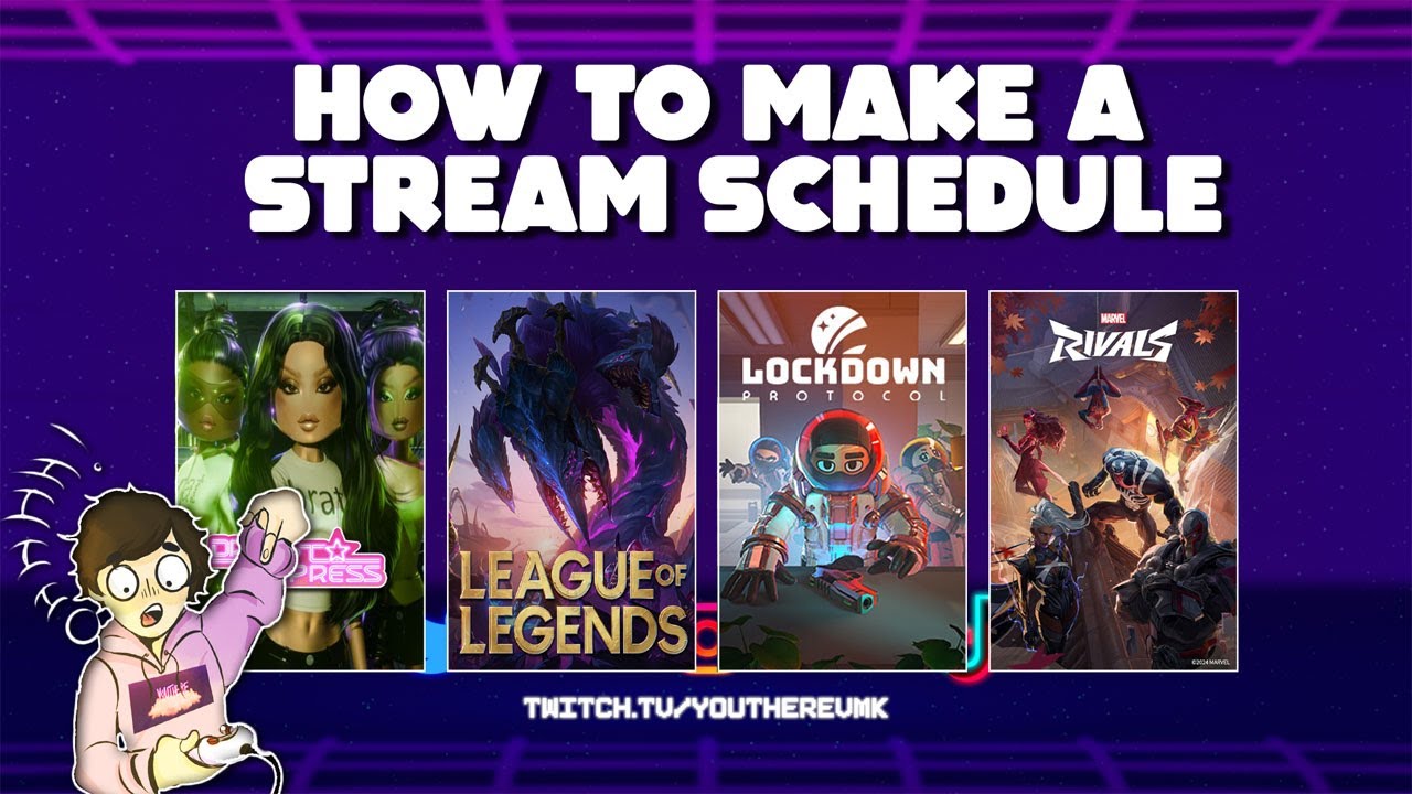 How to Make a Stream Schedule! | (Free Schedule Template Included!)