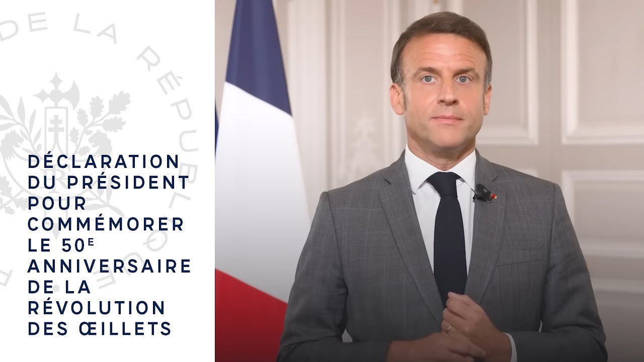 Déclaration du Président pour commémorer le 50ème anniversaire de la Révolution des Œillets.