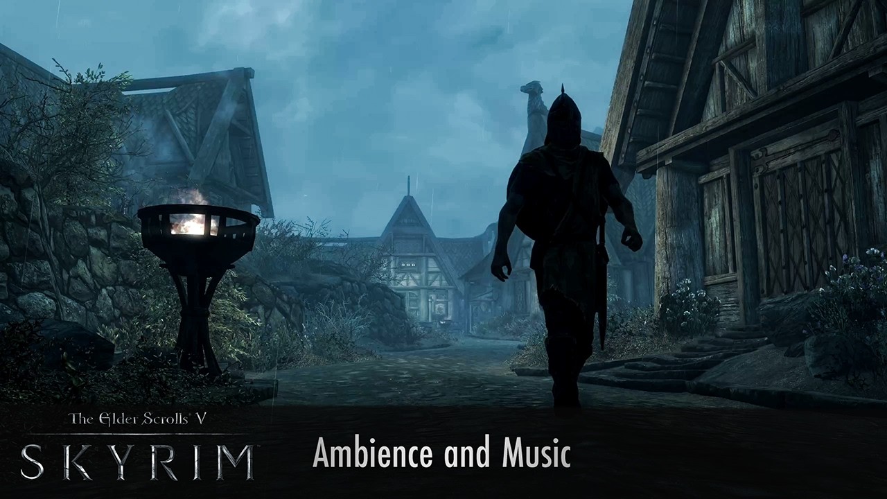 Rain in Whiterun - The Elder Scrolls V: Skyrim - Relaxing Music & Ambience