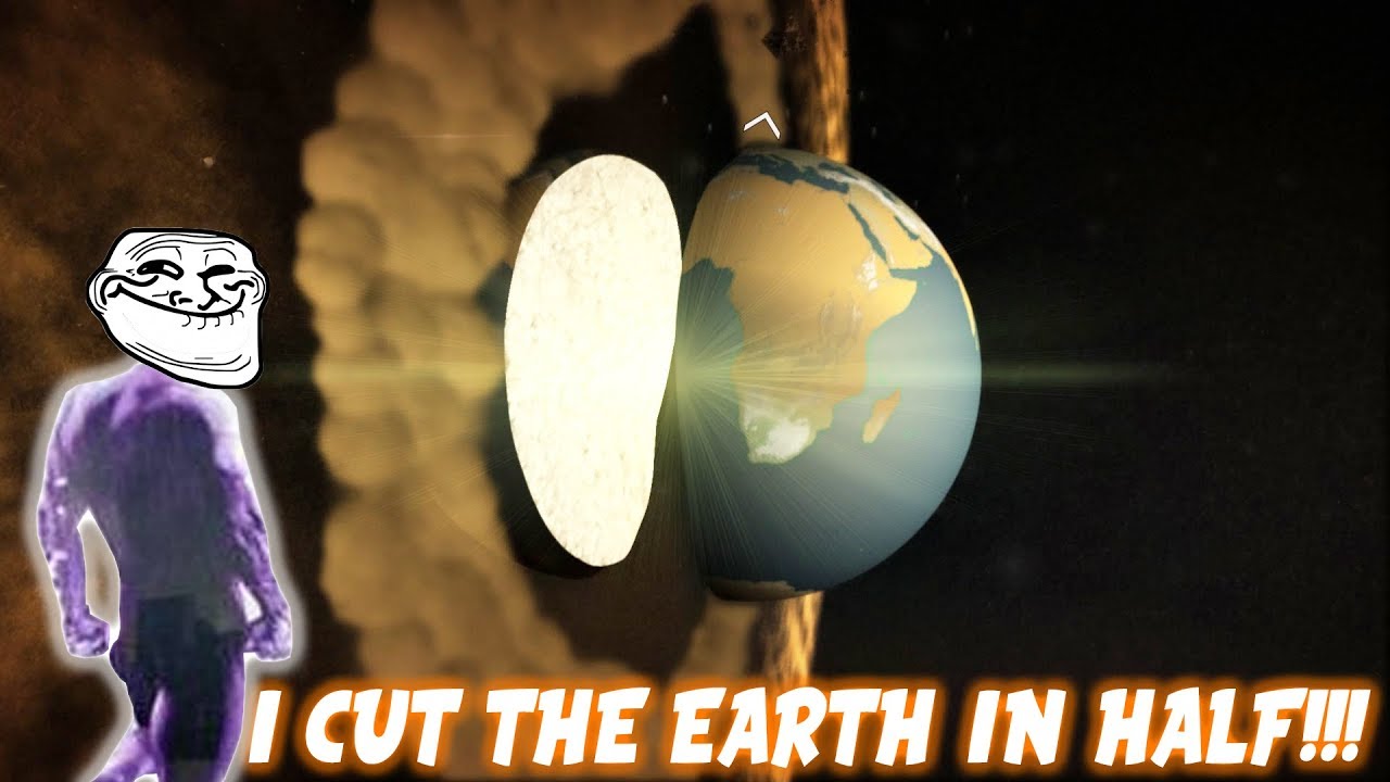 I CUT THE EARTH IN HALF!!(Megaton Rainfall Funny Moments)