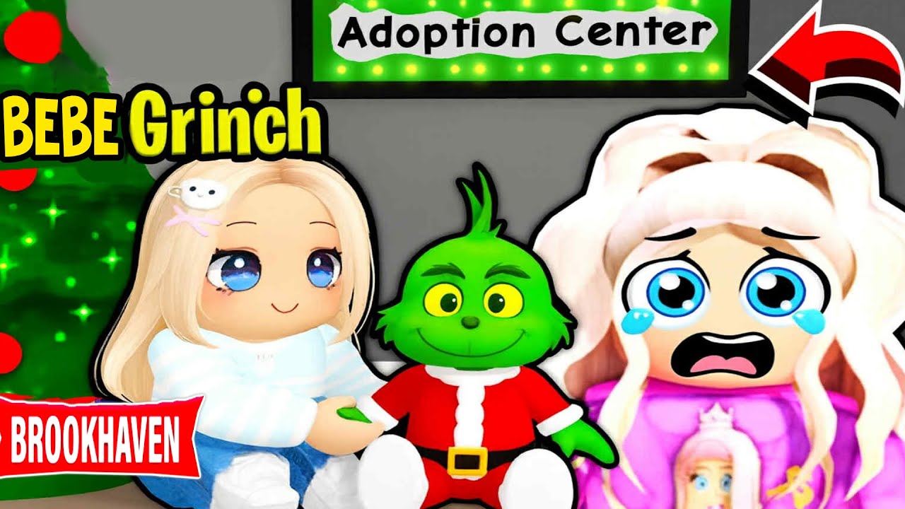 L-am ADOPTAT pe GRINCH!😱😈🎄🎅🏻💚(BROOKHAVEN ROBLOX)