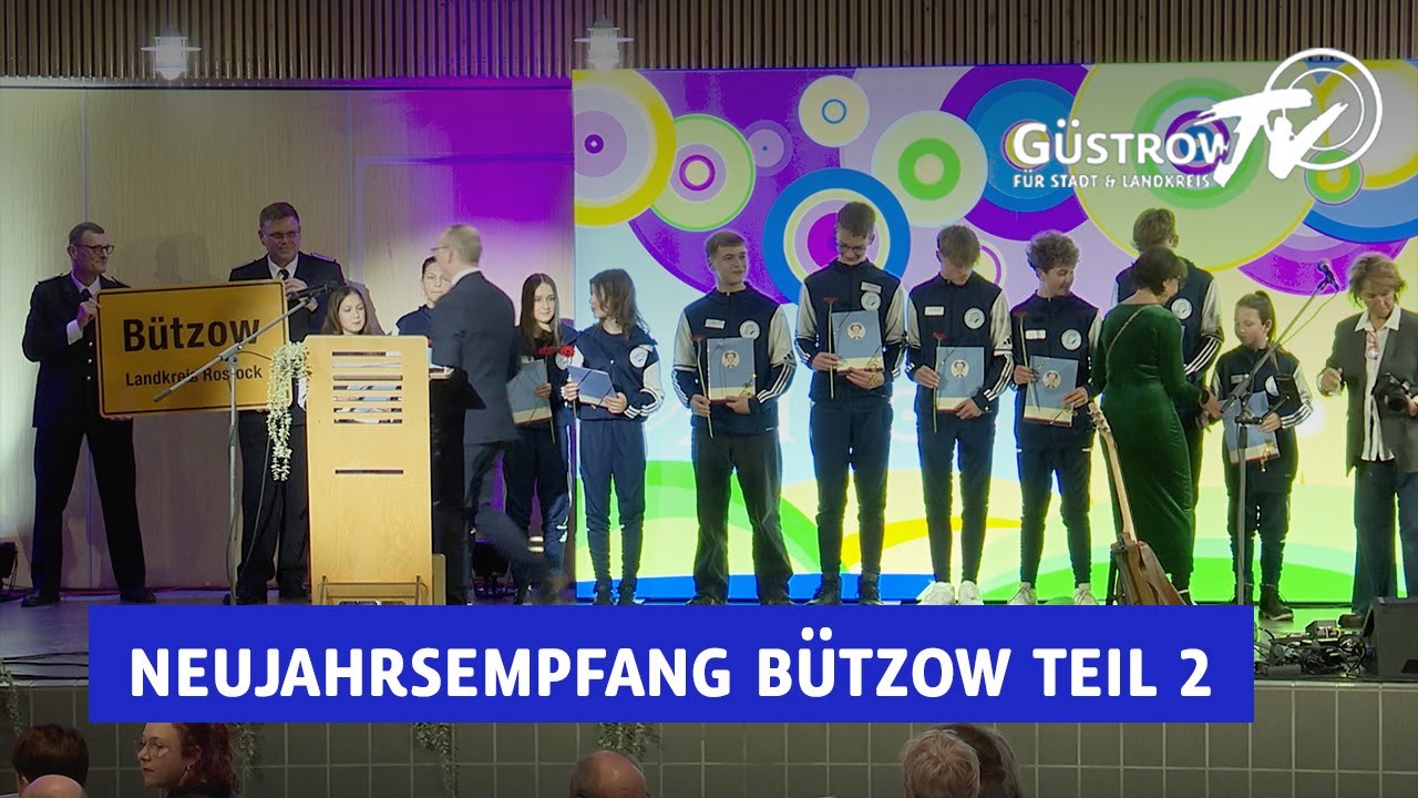 Neujahrsempfang Bützow Teil 2, Sonderehrung für die Jugendfeuerwehr „Fritz Reuter“
