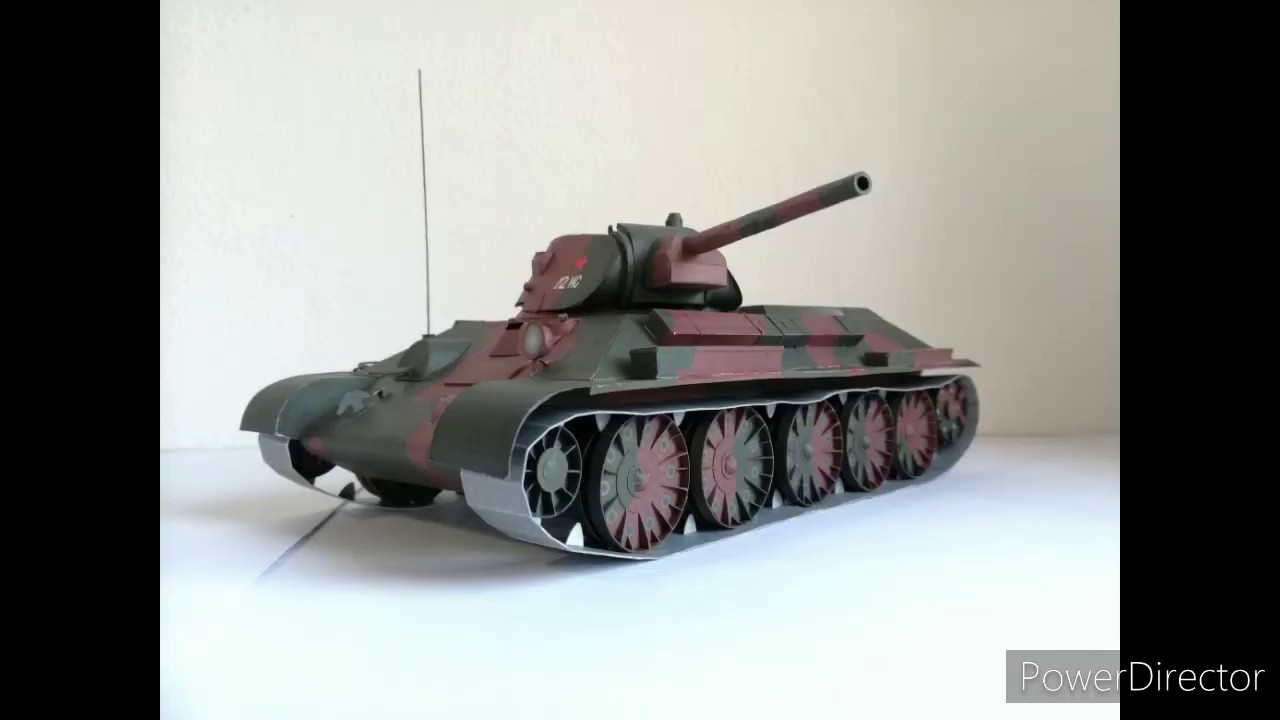 Kartonowy model - T-34/76 - 1/25 - Answer [Paper model]