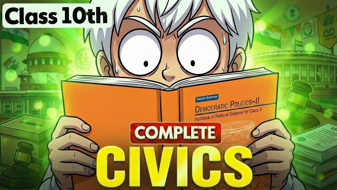 Complete Civics Revision Class 10 SST | Full Political Science One Shot (Animation)