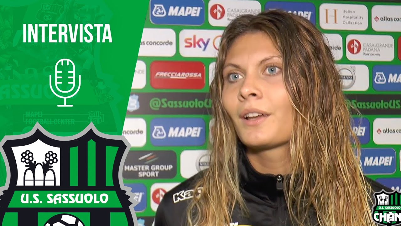 Mister Piovani e Michela Cambiaghi dopo Sassuolo-Fiorentina
