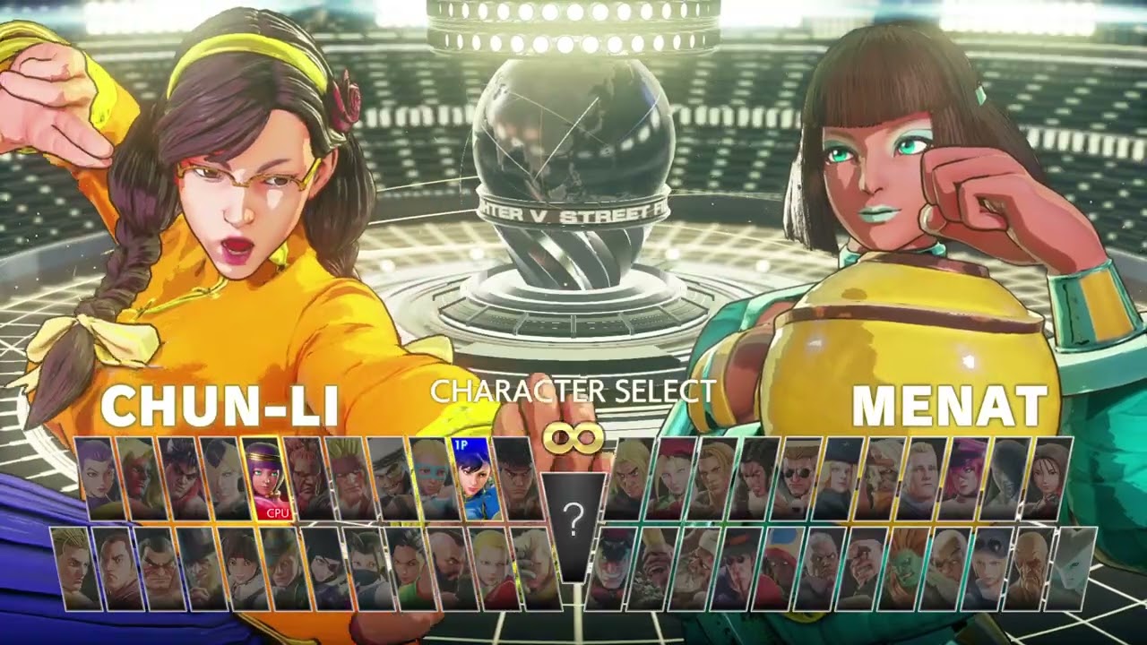 Chung Li vs Menat Street Fighter 5.