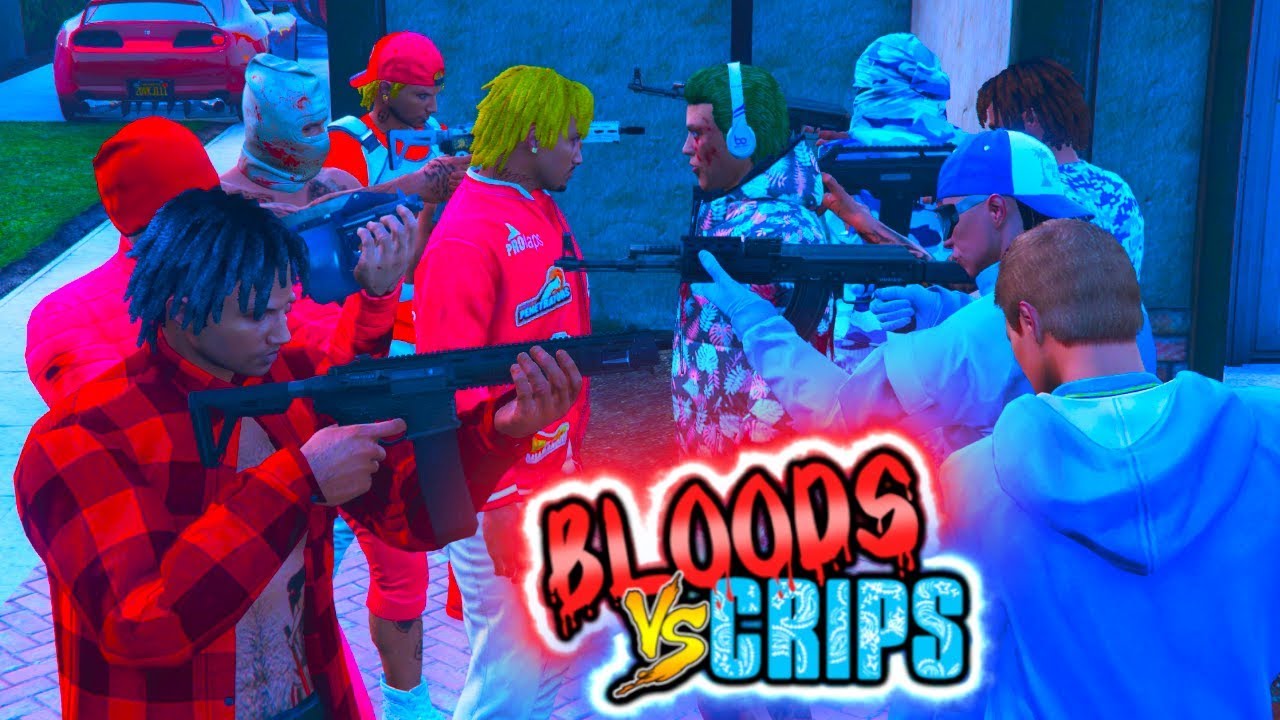 GTA 5 BLOODS Vs CRIPS 