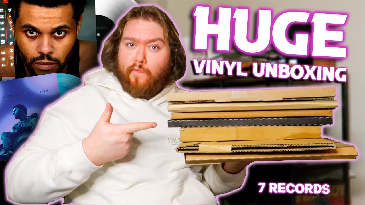 HUGE Vinyl Unboxing HAUL... (The Weeknd, J.Cole, + More!)